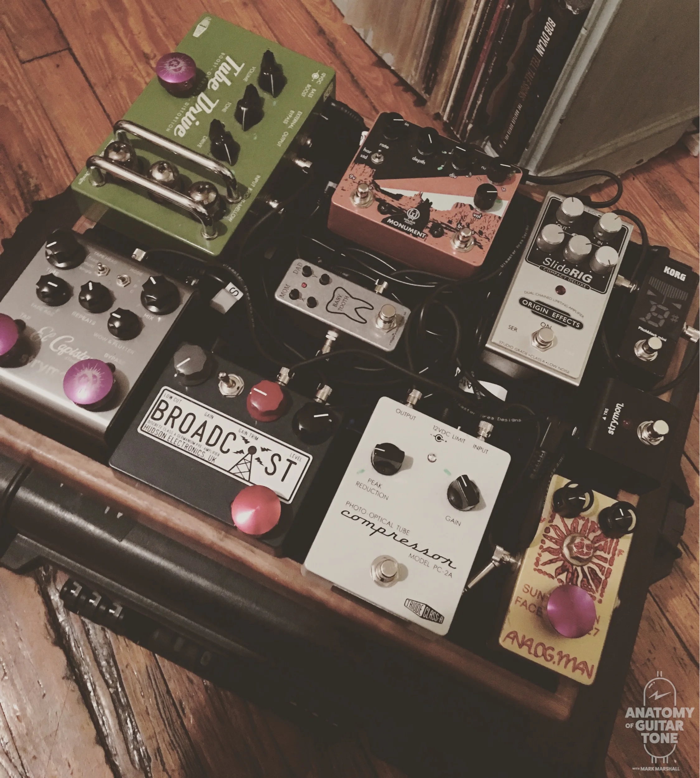 pedalboard I put together for an Amy Helm tour