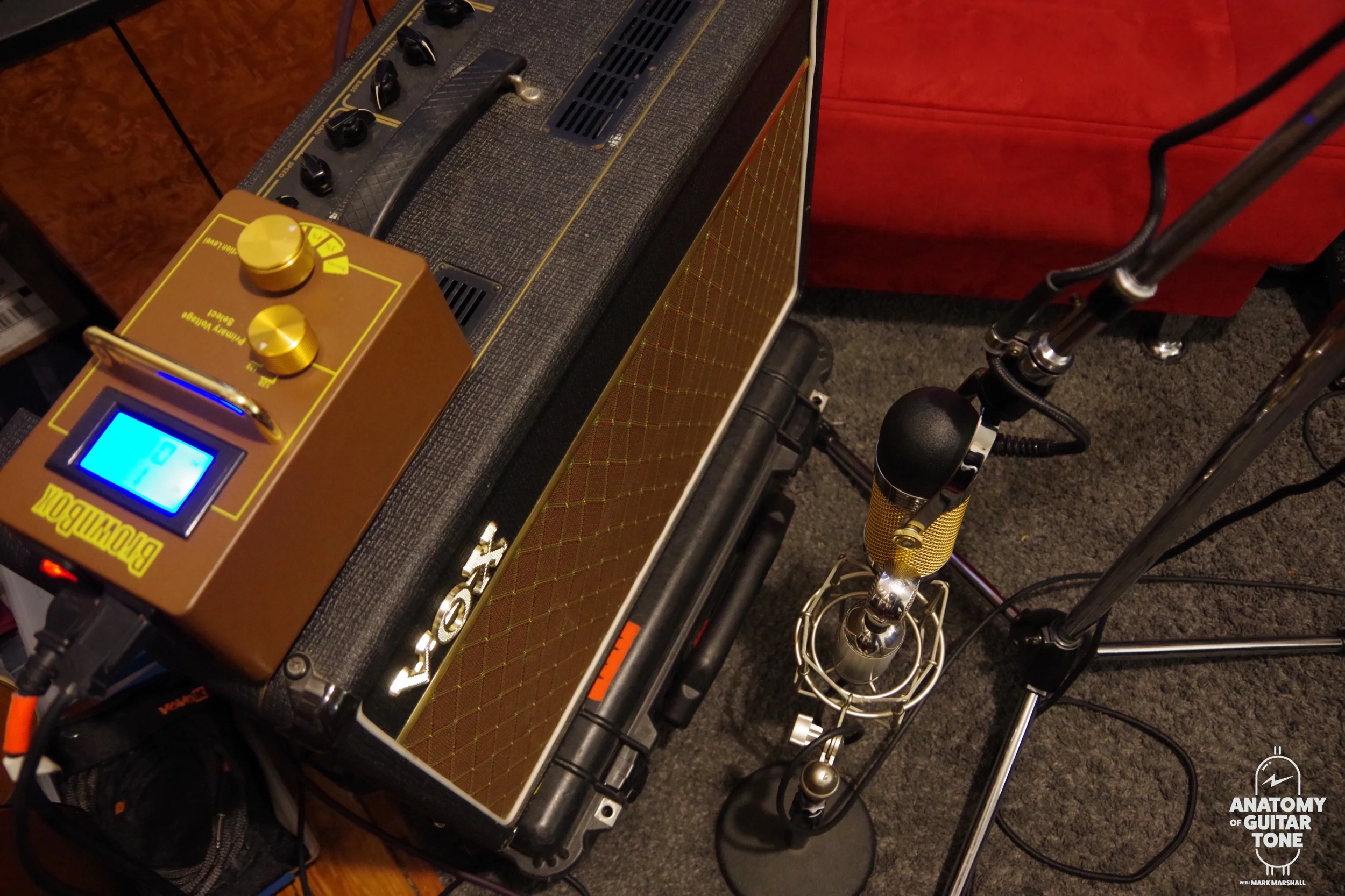 Brown Box with a Vox AC15