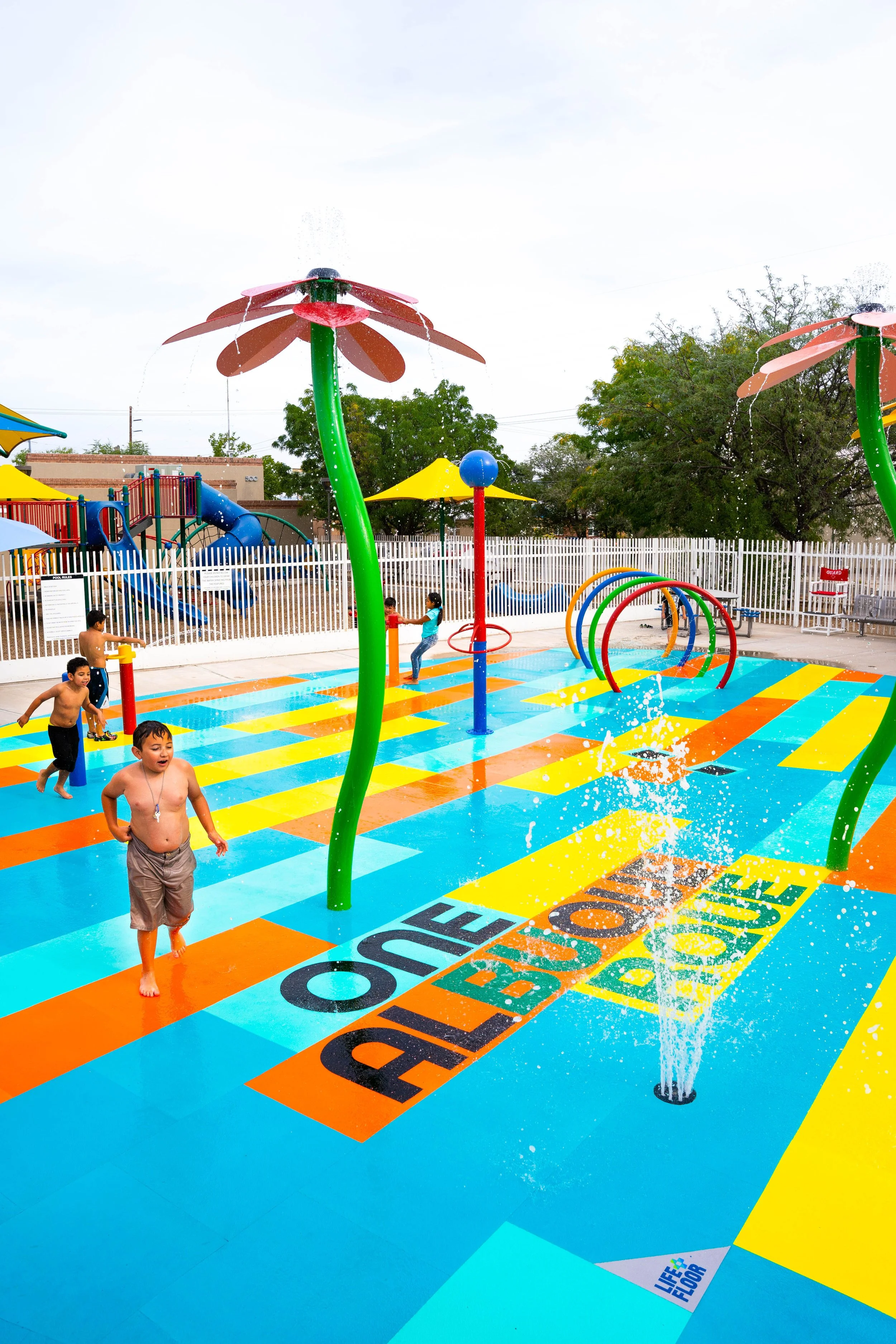 Wells Park Splash Pad — Life Floor