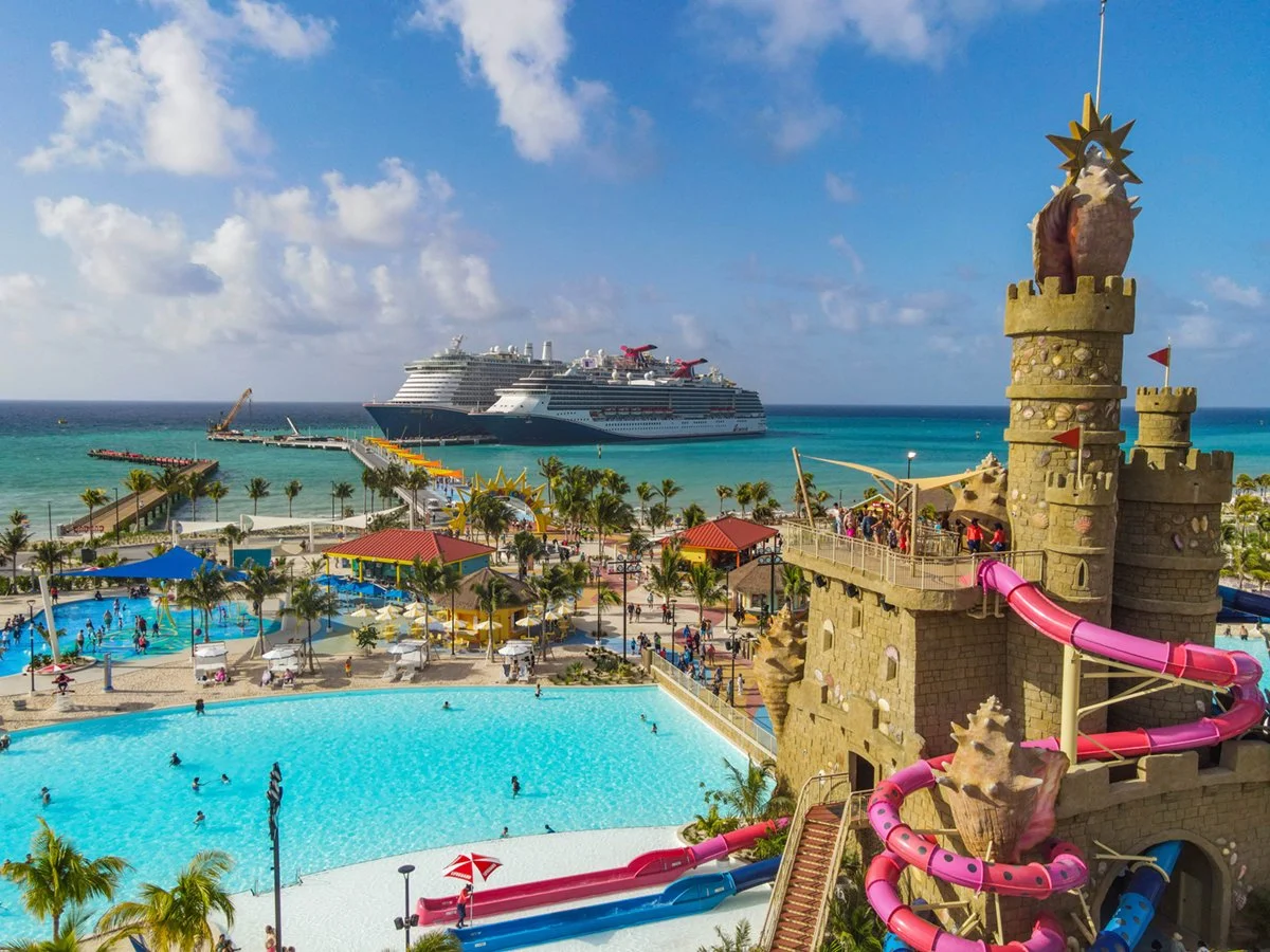 Guests sailing on excel-class Mardi Gras and spirit-class Carnival Pride enjoy a beauitful day in Celebration Key Reduced.jpg