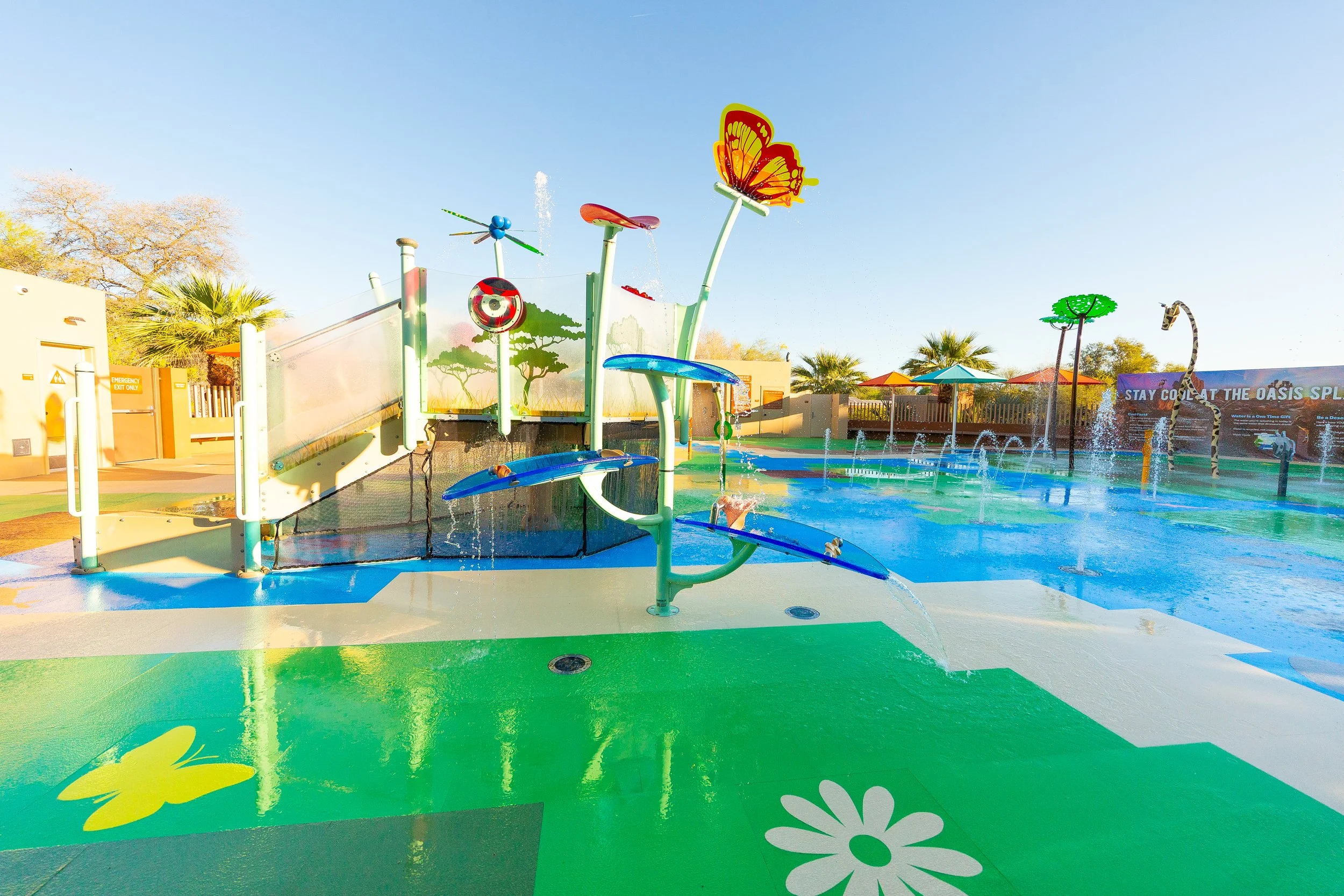 Life Floor Splash Pad, The Living Desert Splash Pad, Splash Pad Design