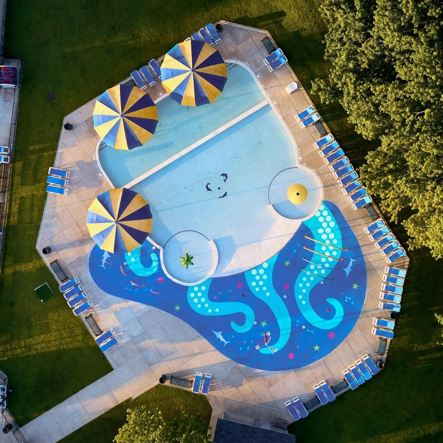 Pool Splash Ceter Pool & Splash Pad Floor Designs — Life Floor