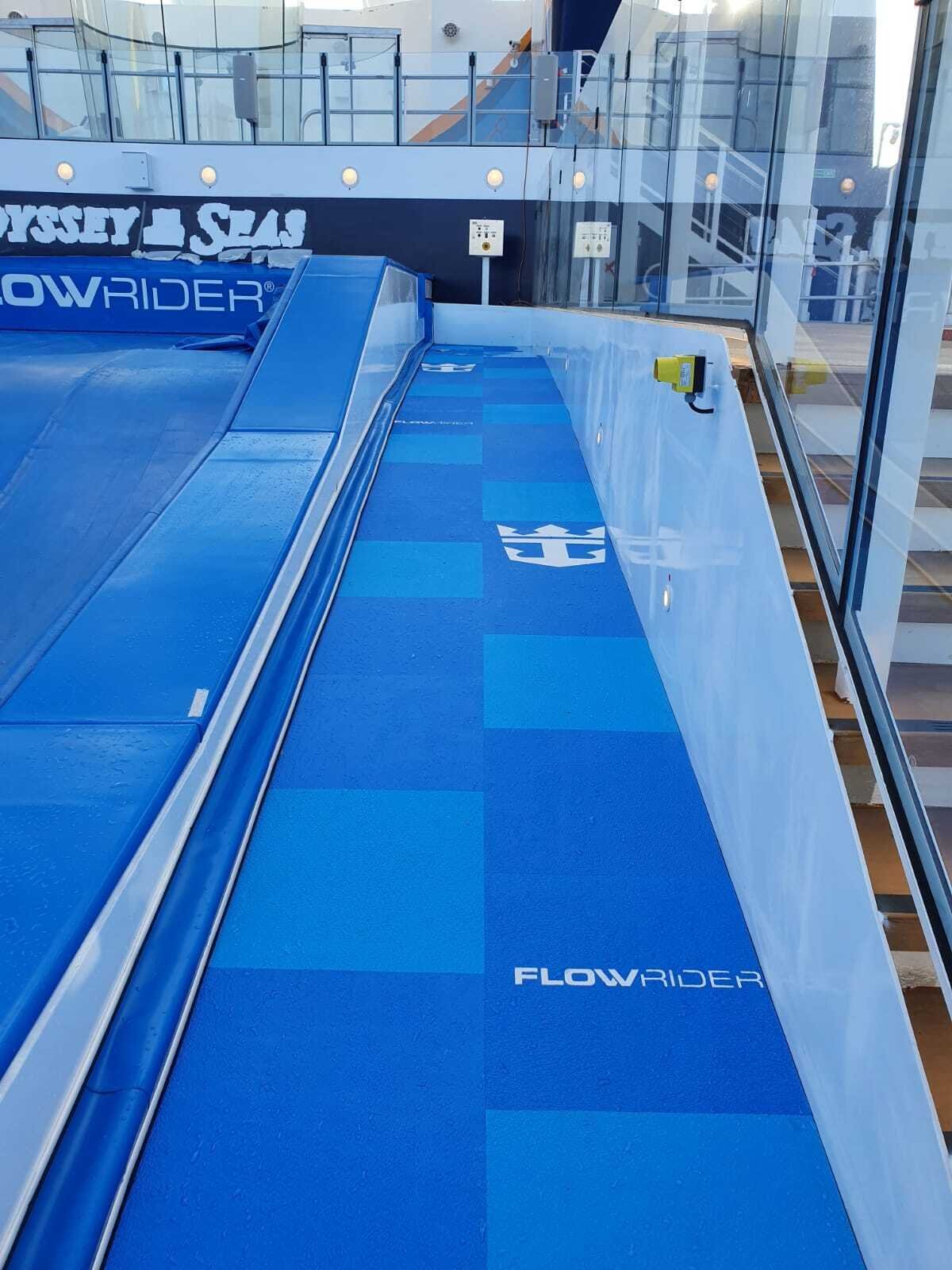 Flow Rider Personal Pool Custom Branding for Splash Pads & Pool Decks | Life Floor Design — Life ...