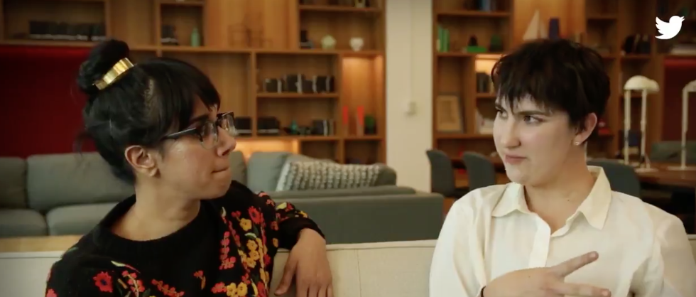  Context: Queerness at Twitter is an interview I wrote, produced, and executed about queer culture at the company and the importance of mental health in tech.  Method: 8 minute interview released in 30 second sound bites.   Timeline: Made in 10 days.