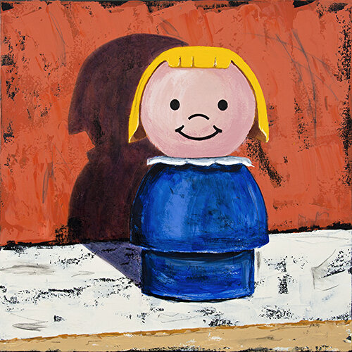 VINTAGE LITTLE PEOPLE BLUE