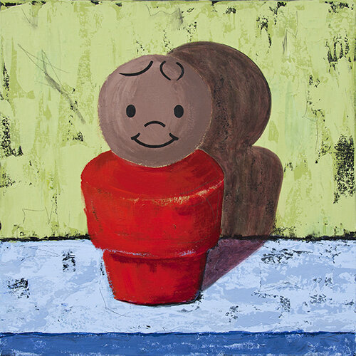 VINTAGE LITTLE PEOPLE RED