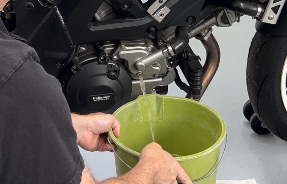 How To Change Motorcycle Coolant — Ulterior Moto