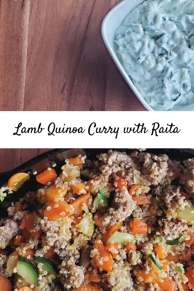 lamb quinoa curry with raita cameron rogers lamb quinoa curry with raita