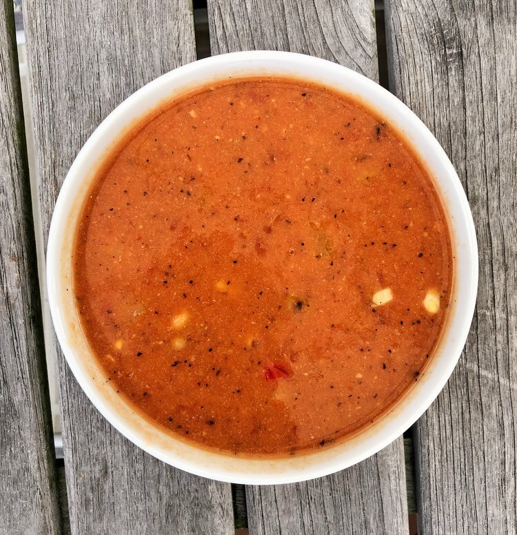 Scrappy Tomato Corn Chowder