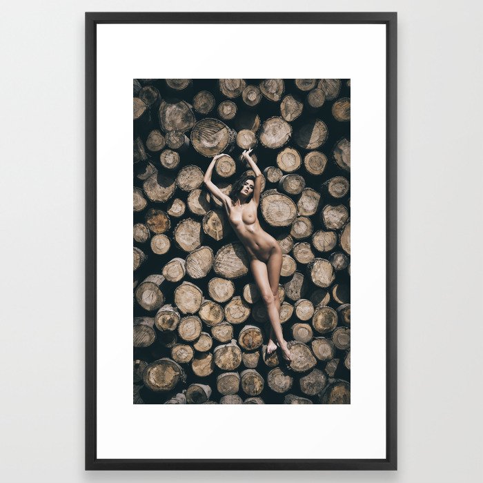 Raw beauty framed art print - size, material and color here