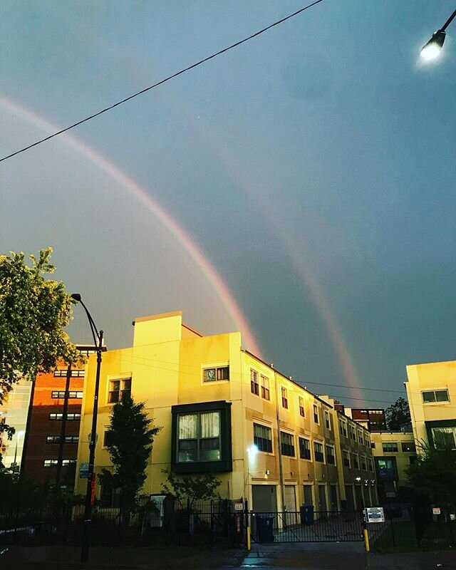 It&rsquo;s been a tough year for everyone #wish #doublerainbow bring us #goodluck #best #fortune #stayhealthy #staypositive #staystrong  we will make it #bettertogether #chicago