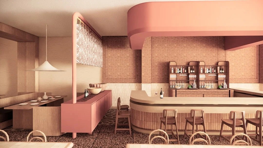 Our concept is rooted to the idea of land - both as a physical place and a symbolic foundation for connection, story telling and community. 

Dynamic finishes - Movement and texture in every material, reflecting the themes of craftsmanship and land.
