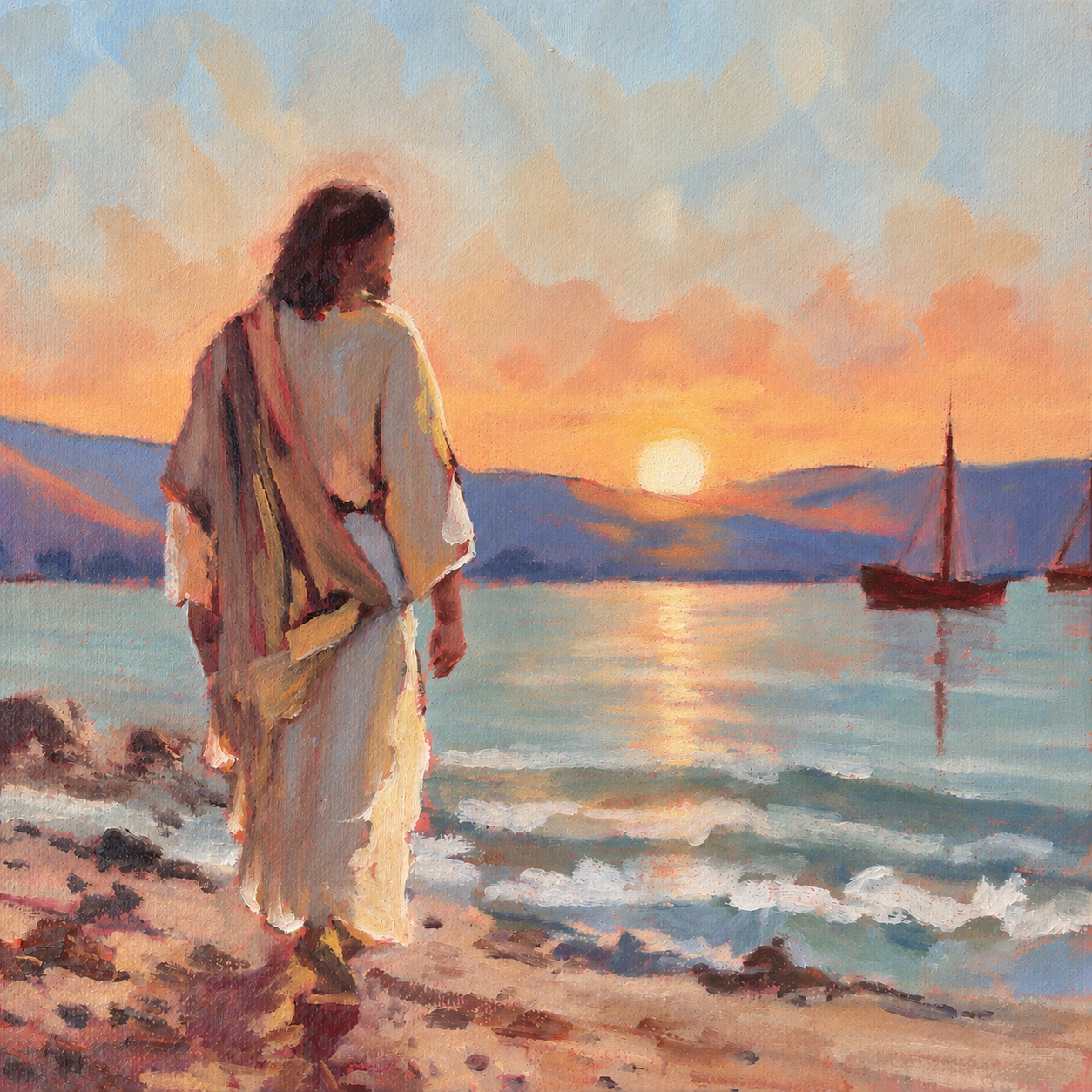 Tranquil Sunrise Canvas Art