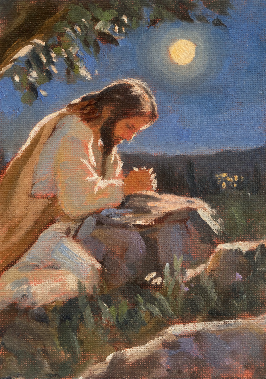 Tranquil Prayer Canvas Art