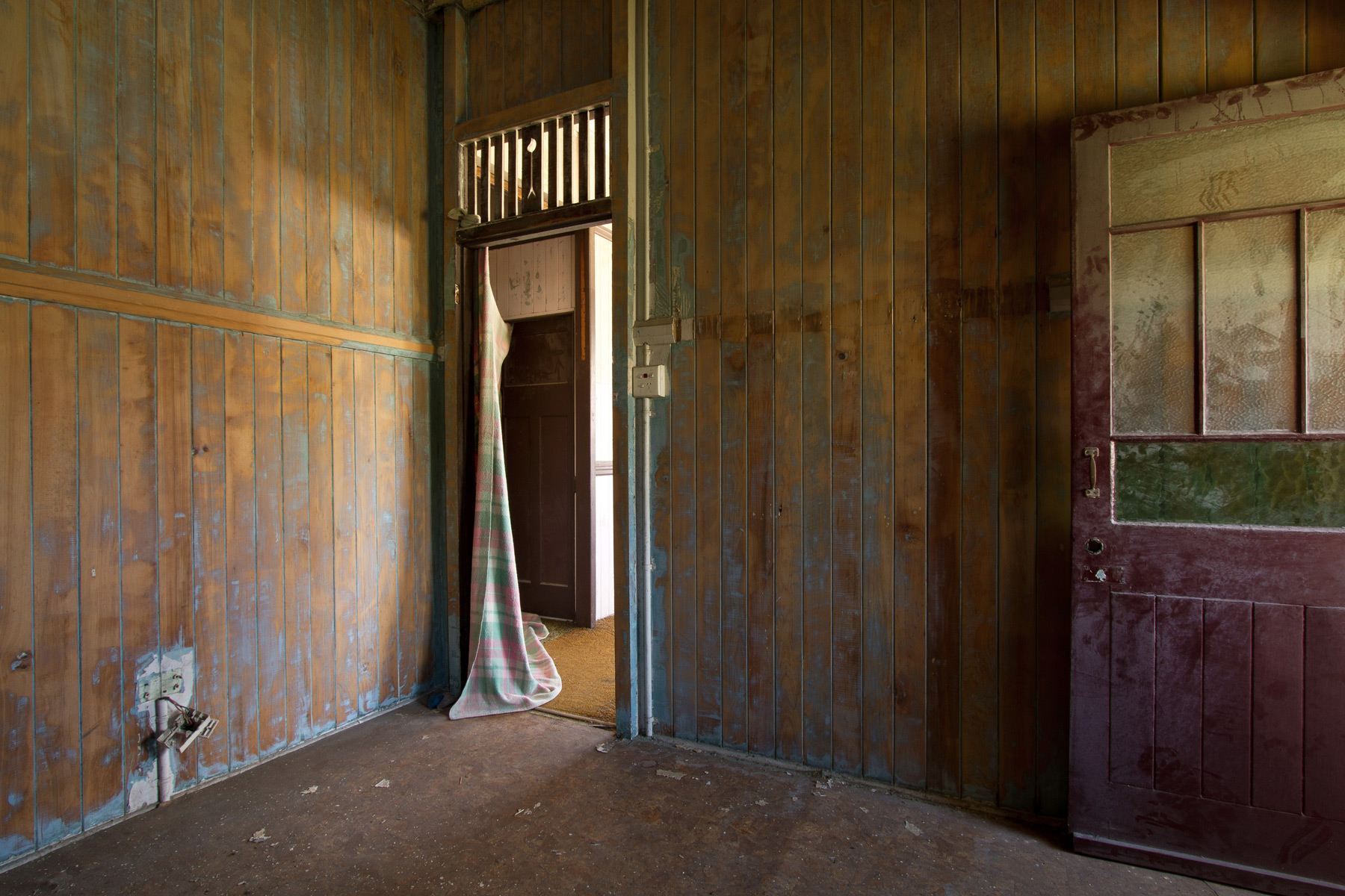 A room inside an abandoned house in Buranda, Brisbane