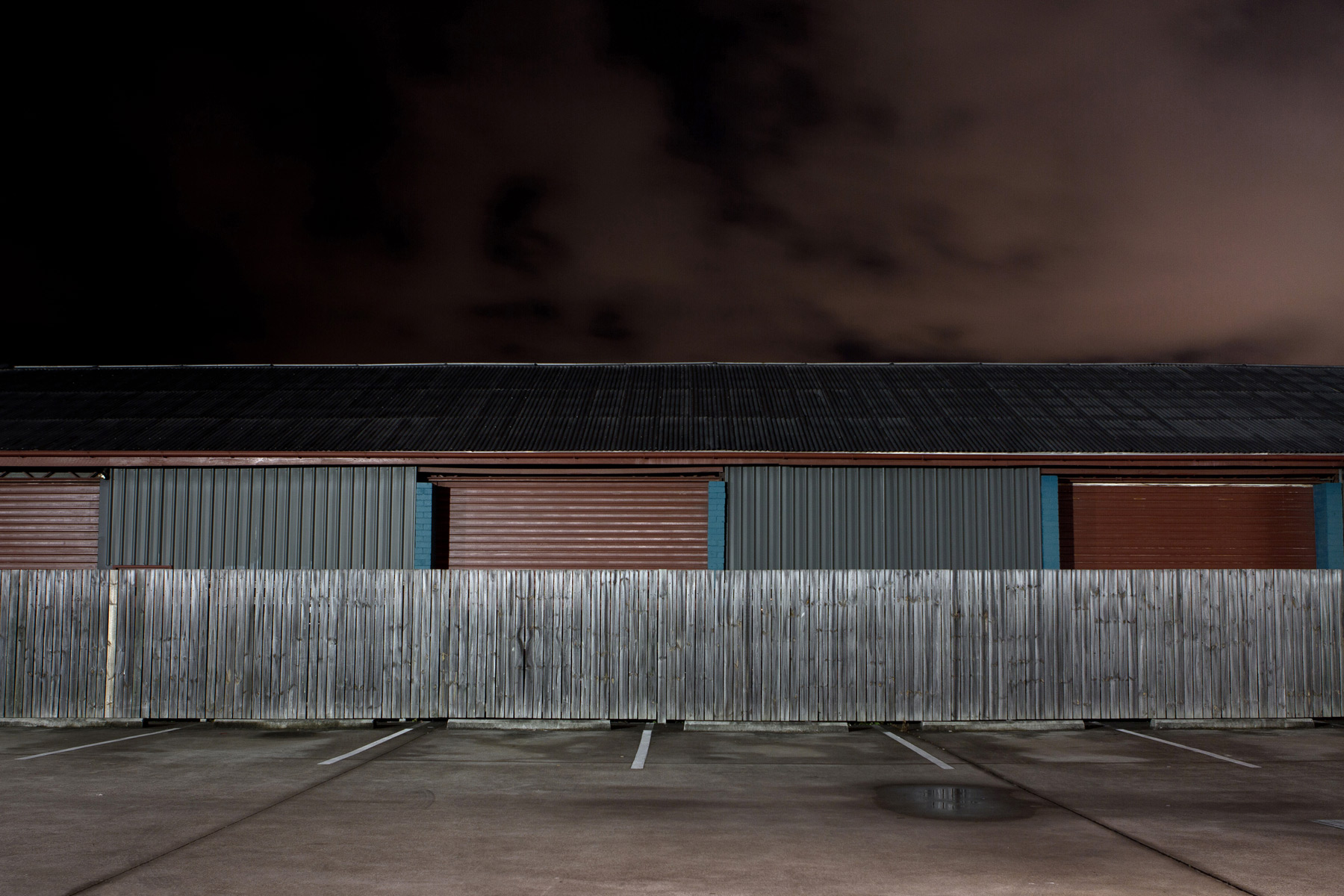 A car park at night in Bulimba, Brisbane