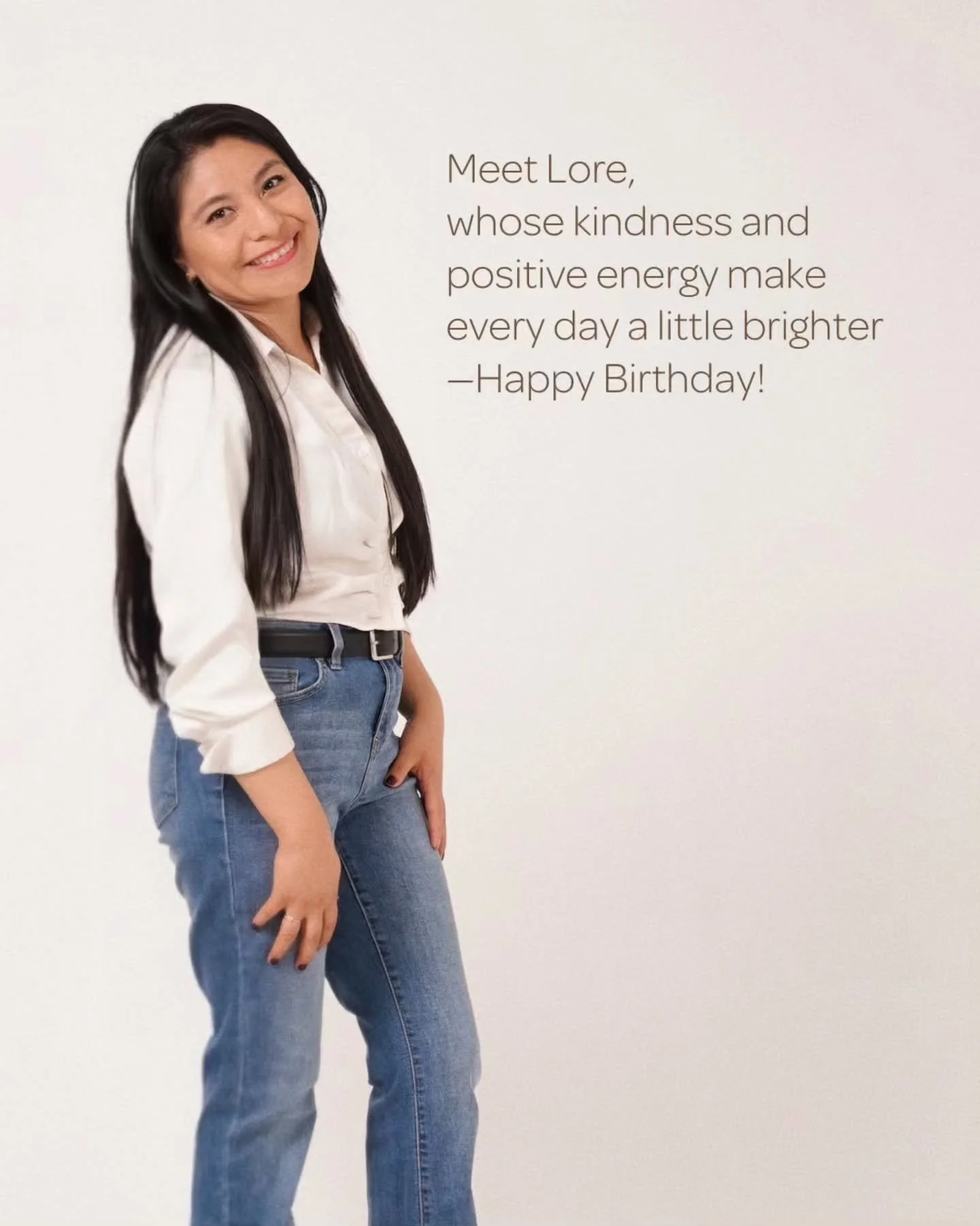Meet Lore,
our Assistant whose hard work and caring heart make our salon a better place every day.

Today we're celebrating Lore's birthday! Thank you for being such an important part of our team. Wishing you a wonderful year ahead.

Happy Birthday, 