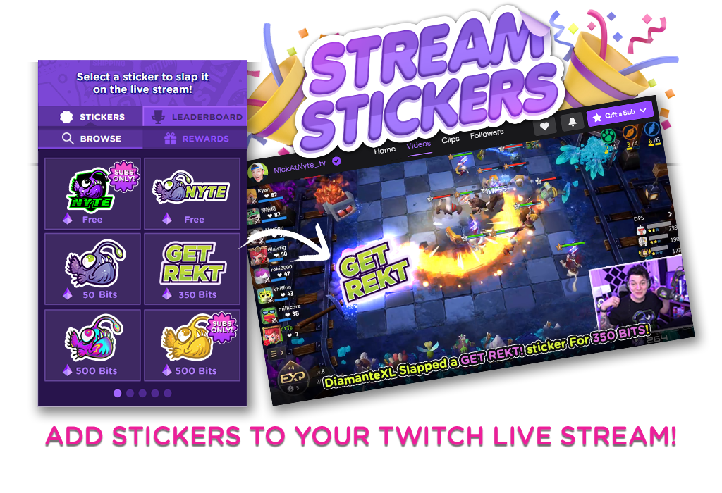 Happy Twitch Sticker for iOS & Android