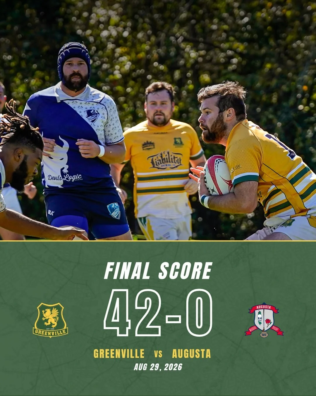 The Griffins came out swinging in our first match of the fall, putting up 42 points and a clean sheet on defense. 

Forward man of the match is Daniel Loredo who had hard carries all day setting up the offense for several scores and your back of the 