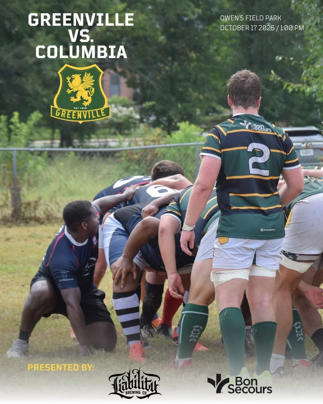 Our starting XV for tomorrow&rsquo;s D2 match. The lads are ready to make the trip to take on the Columbia Rhinos.