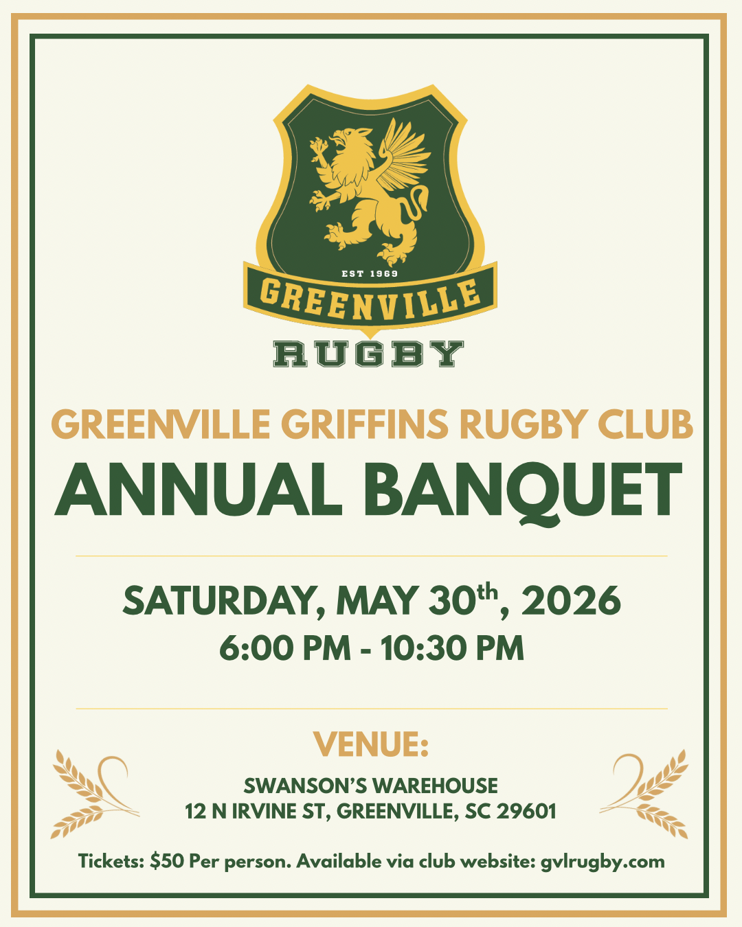 Annual Banquet - 05/30/2026