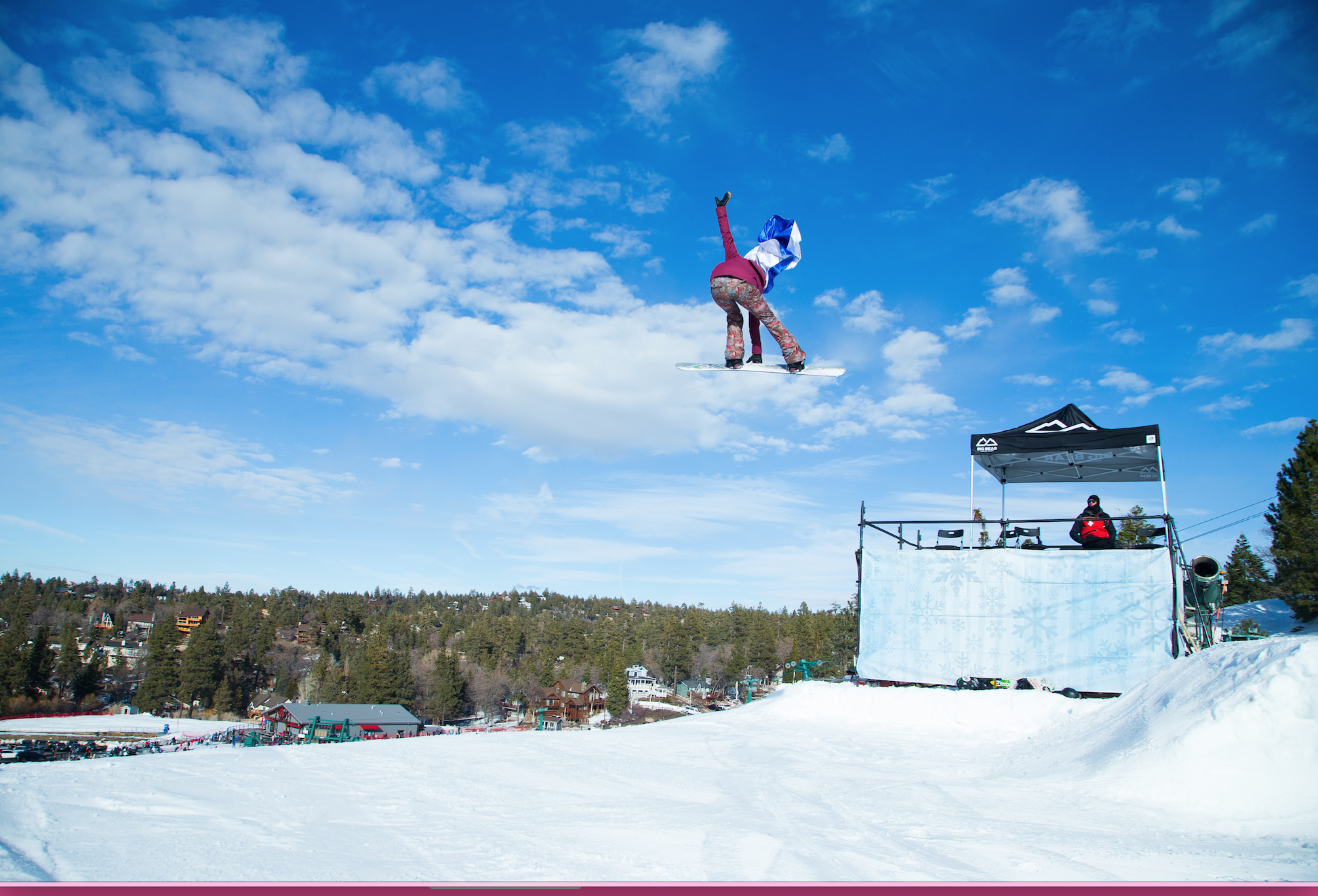 Lindsey Jacobellis in the Supergirl Snow Pro Cape.png