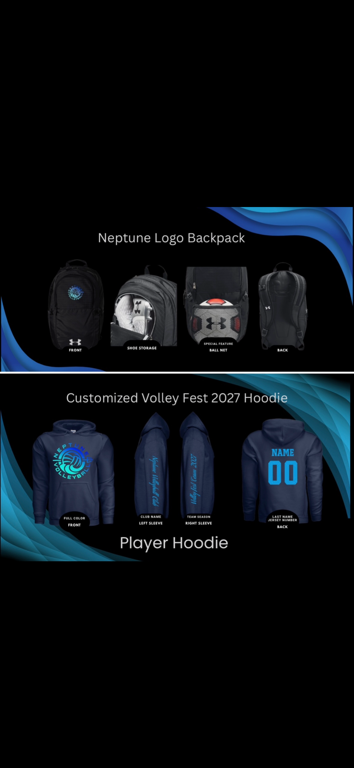 Backpack or Hoodie (Must choose one.)