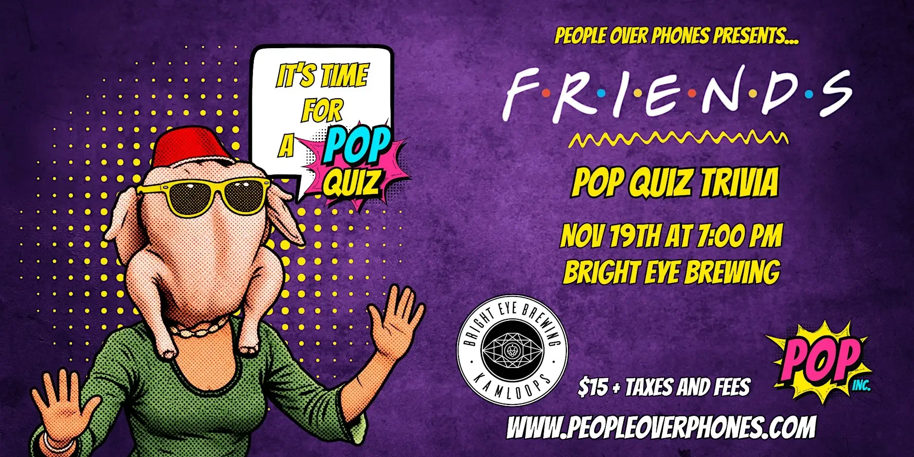 FRIENDS TRIVIA - TICKETED