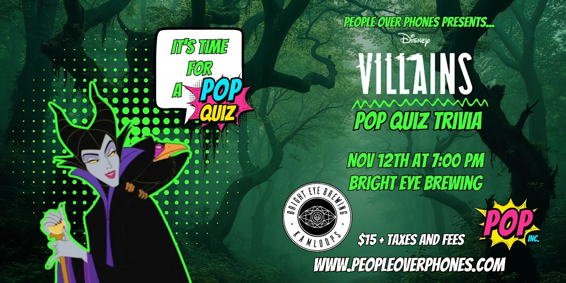 Disney Villain Trivia - TICKETED