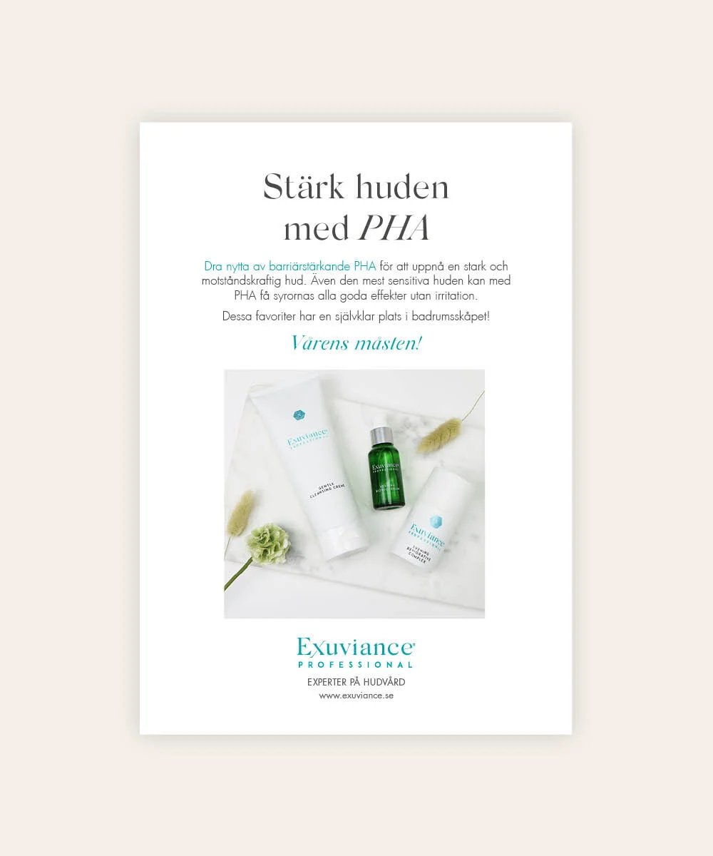 A4 till återförsäljare - Stärk huden med PHA