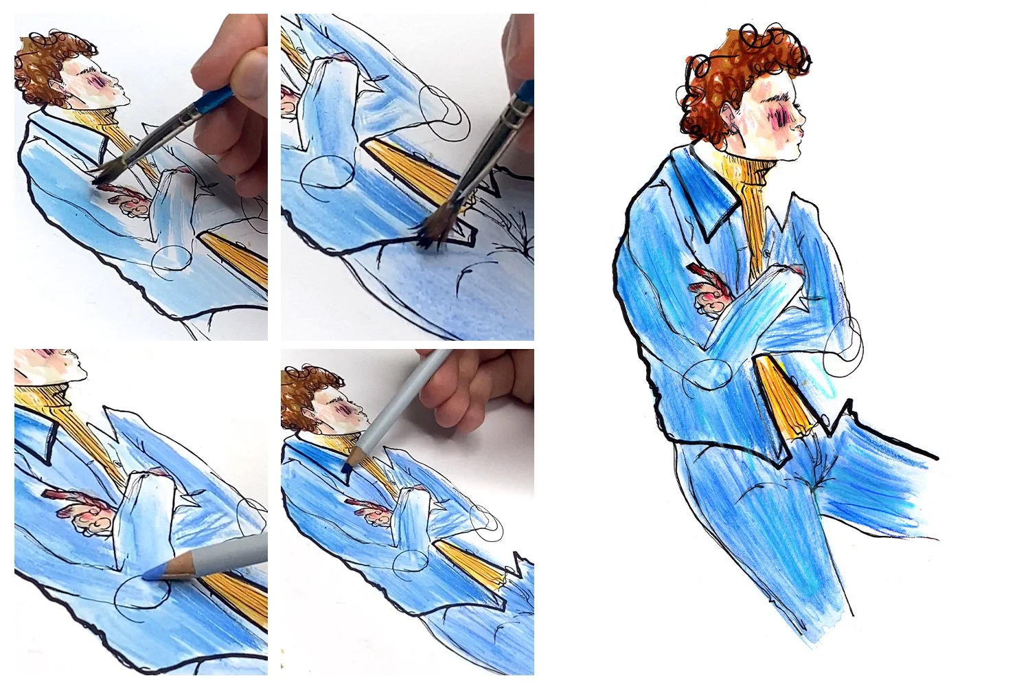 Fashion Illustration Tips - How to draw fabrics