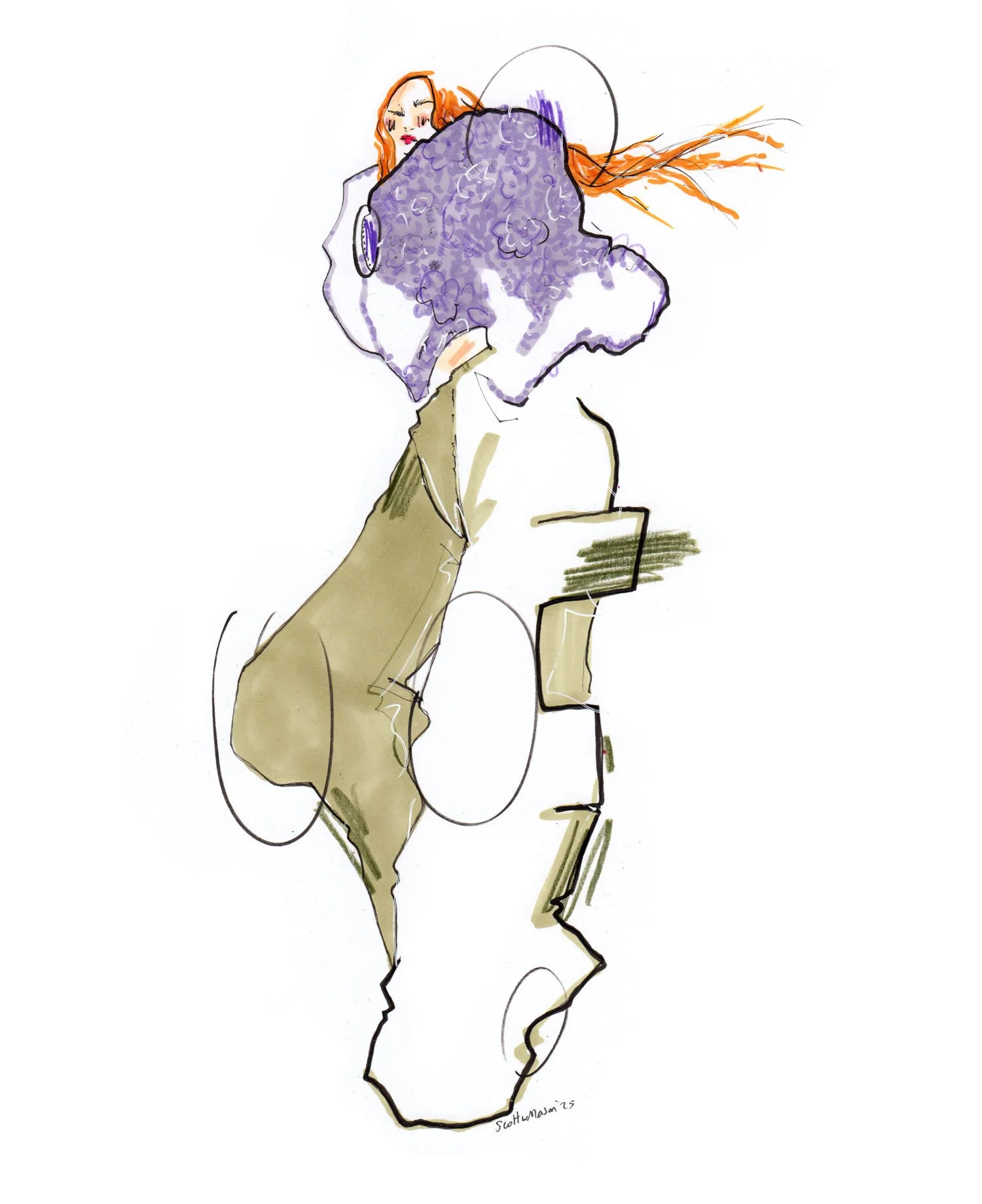 MARC JACOBS Runway 2026 Illustration