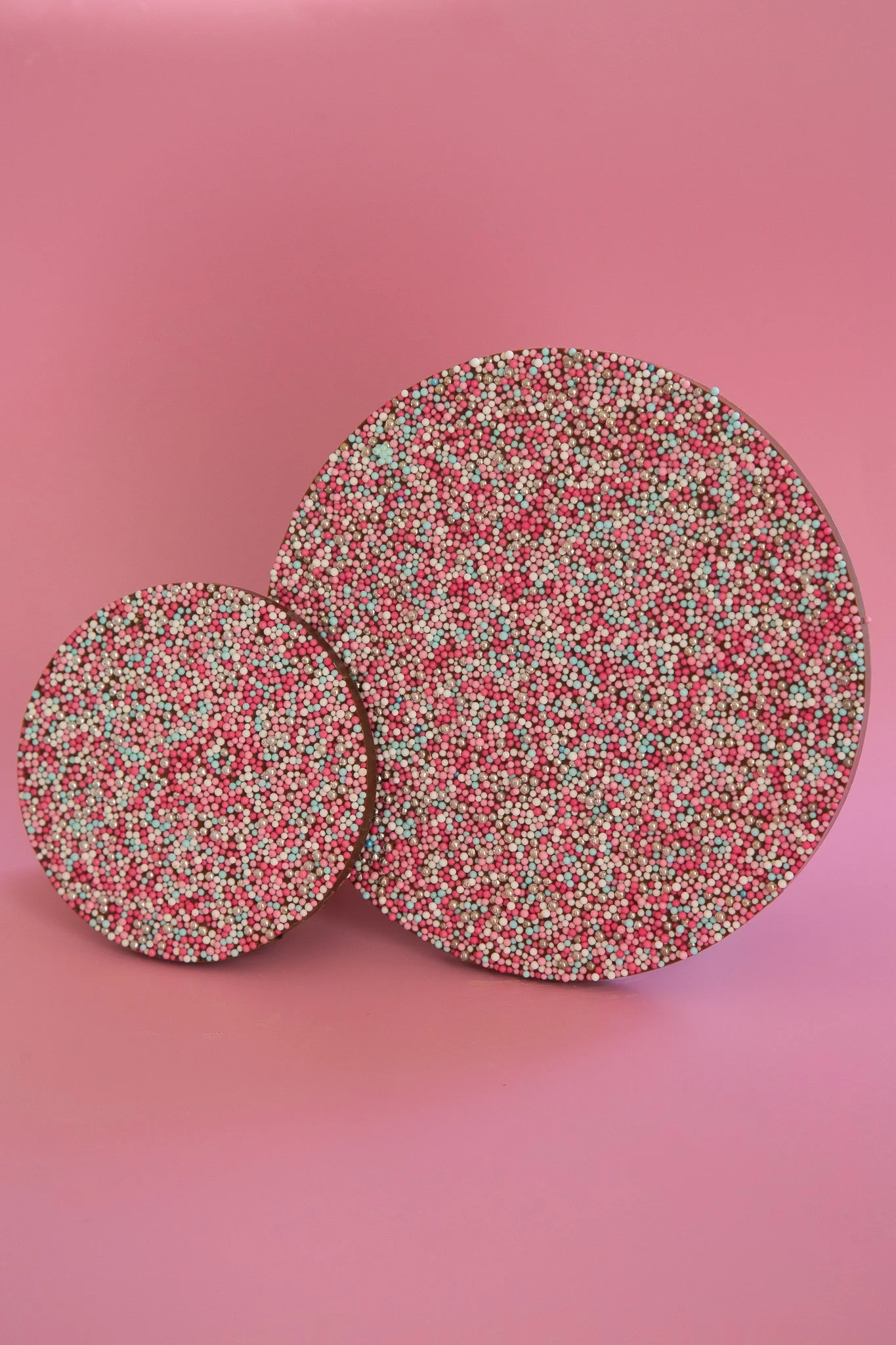 Chocolate Freckle - Pink, Silver, Blue