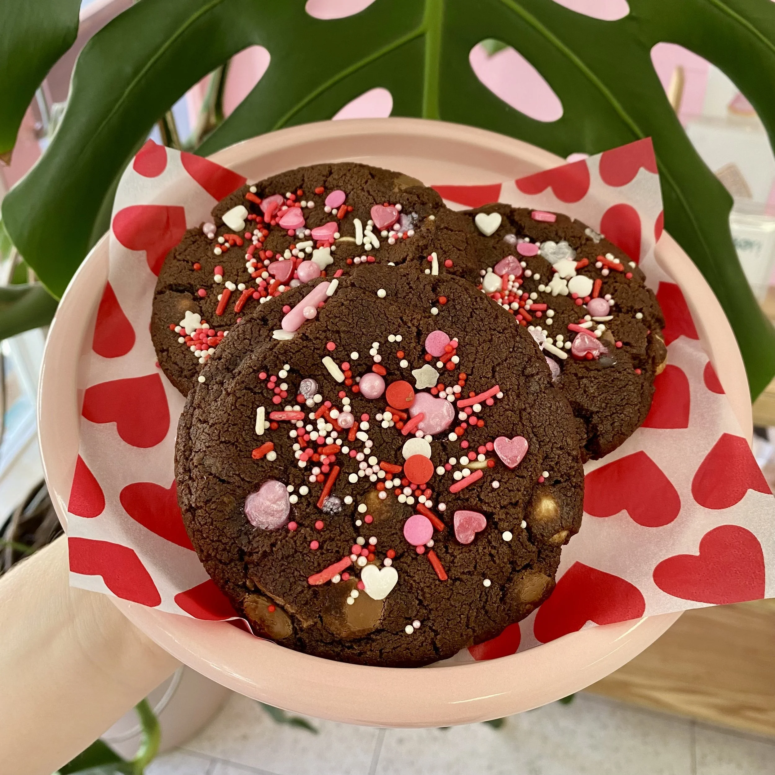 Cookie of the Month - Valentine's & Galentine's Triple Choc Cookie