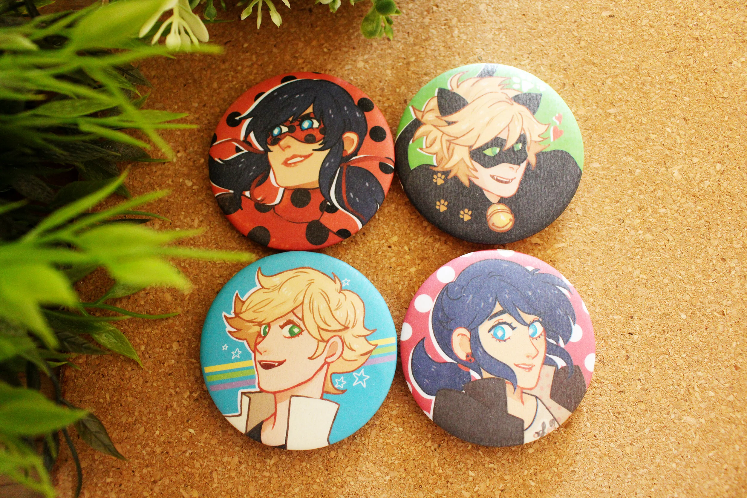 Miraculous Ladybug Badges