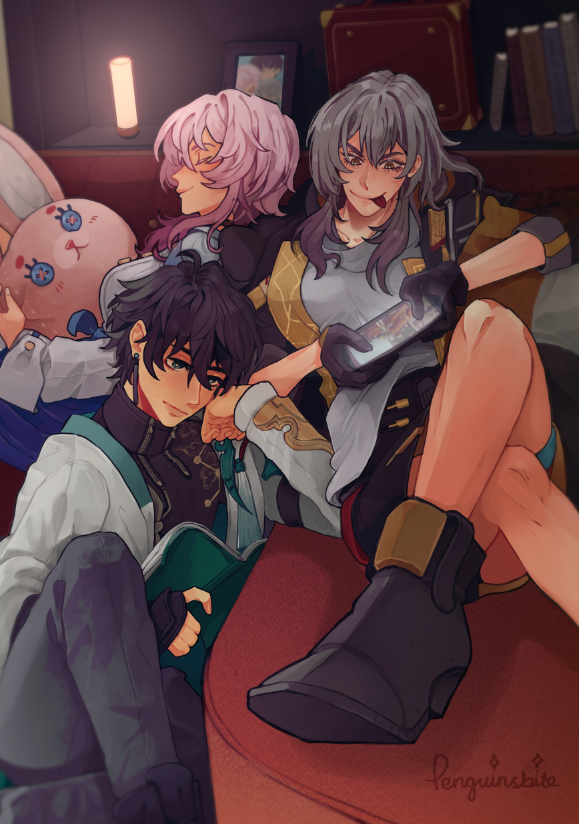 Honkai Star Rail: Stelle, March 7th and Dan Heng A4 Print