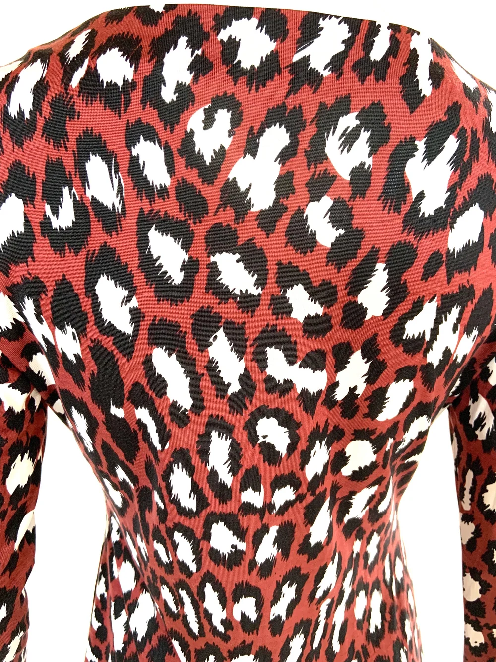 DVF Silk Red Leopard Dress  GLOBALLY FABULOUS | Authenticated Luxury Resale