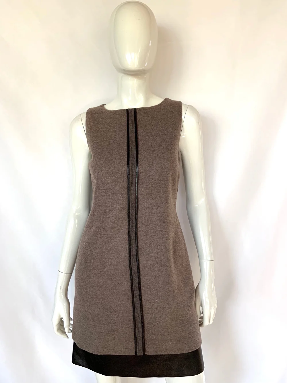 brown leather blazer dress Stand Out Leather Dress  IZEL BOUTIQUE