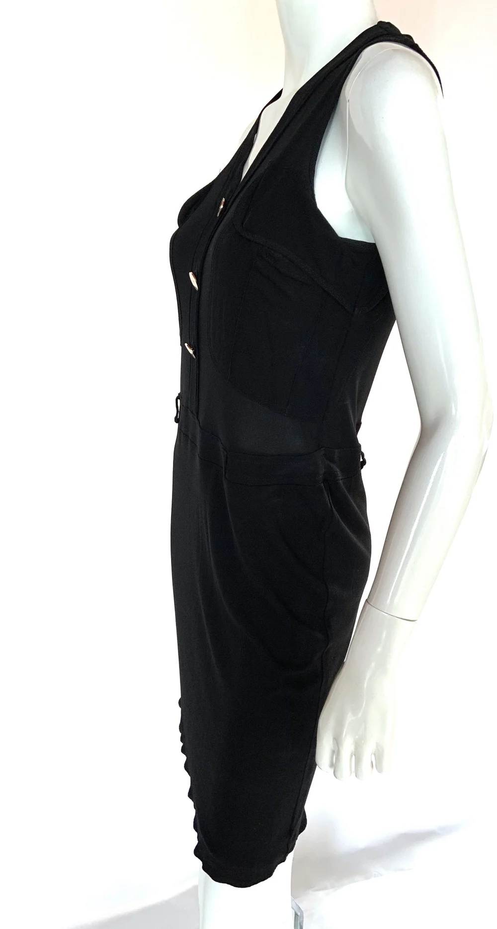 saint laurent black mini dress Saint Laurent Velvet Short Sleeve A-Line Mini Dress Black Size 42 –  Celebrity Owned main image 1