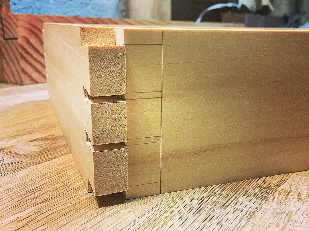 Dovetailing - Alaskan Yellow Cedar