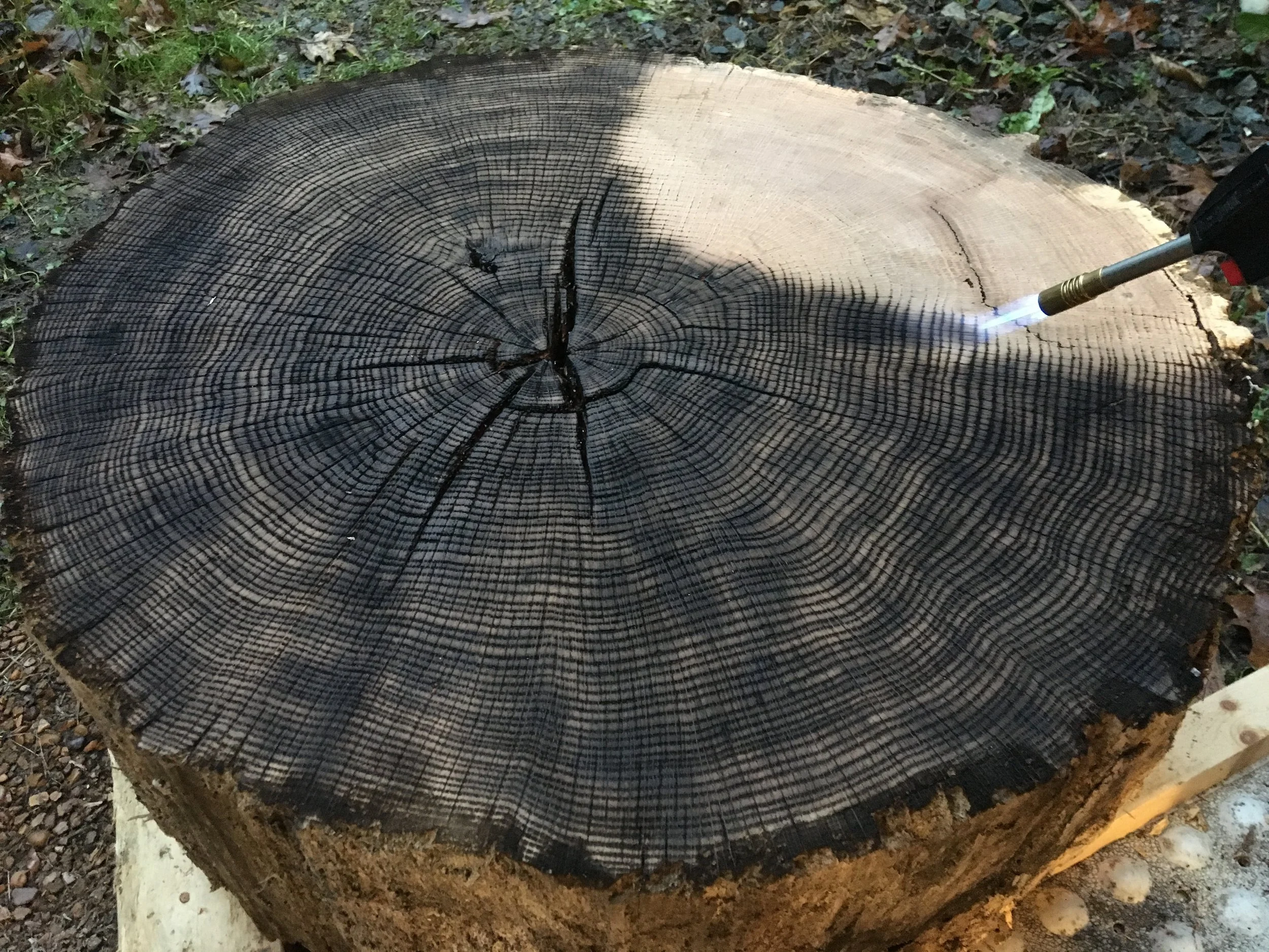 Wood Printing - in process