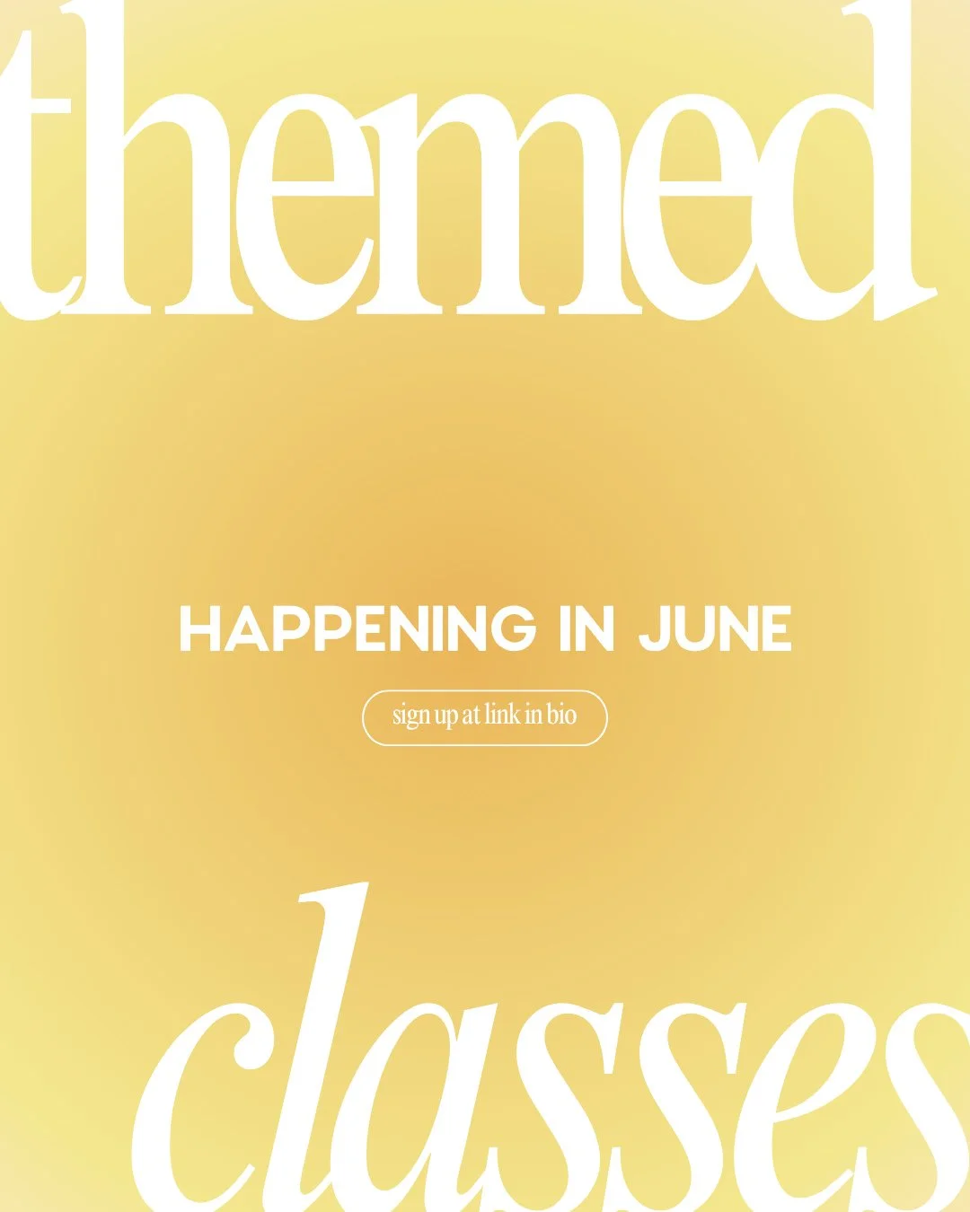 June themed classes are live!⁠
⁠
Pride, summer sculpt, 80s, country tailgate, new moon, Noche Latina + more.⁠
⁠
Comment JUNE and we&rsquo;ll send you the booking link 💛☁️