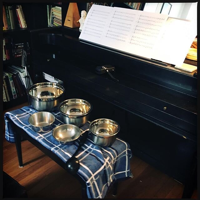 I was cooking up something silly on my lunch break... #canons #newmusic #culinary #metallophones