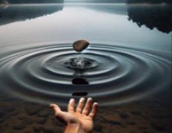 You DROP a pebble…