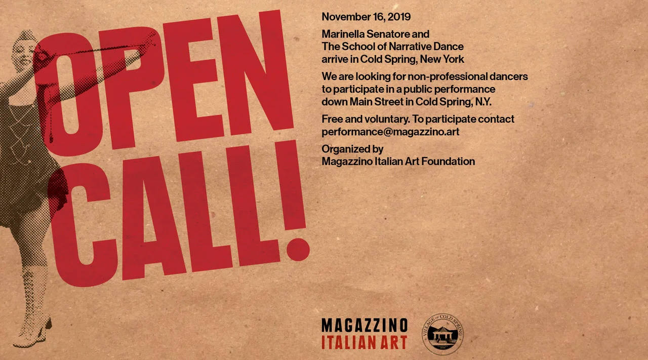 Magazzino: Open Call, Marinella Senatore and The School of Narrative Dance arrive in Cold Spring, New York.