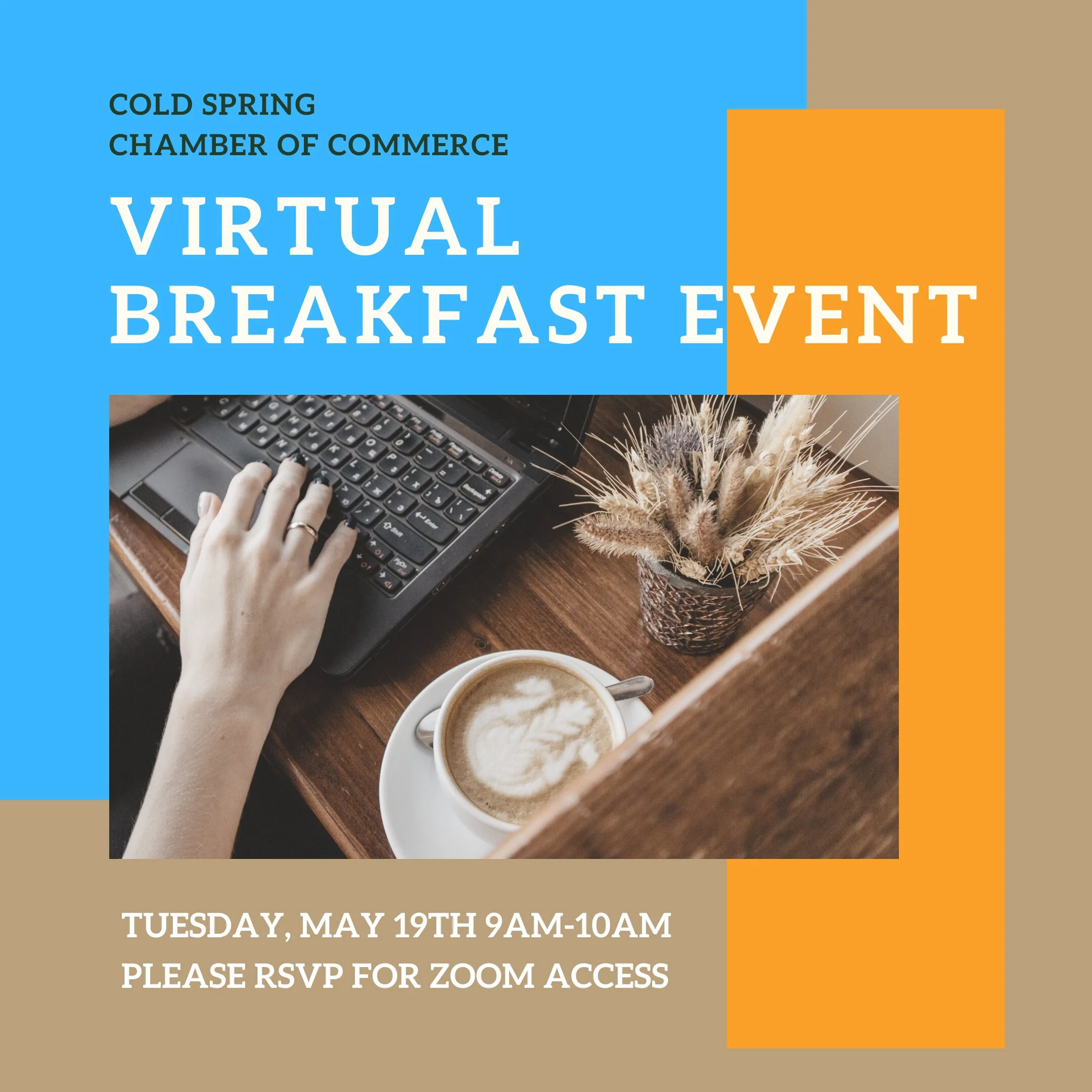 MARK YOUR CALENDAR: MAY VIRTUAL BREAKFAST