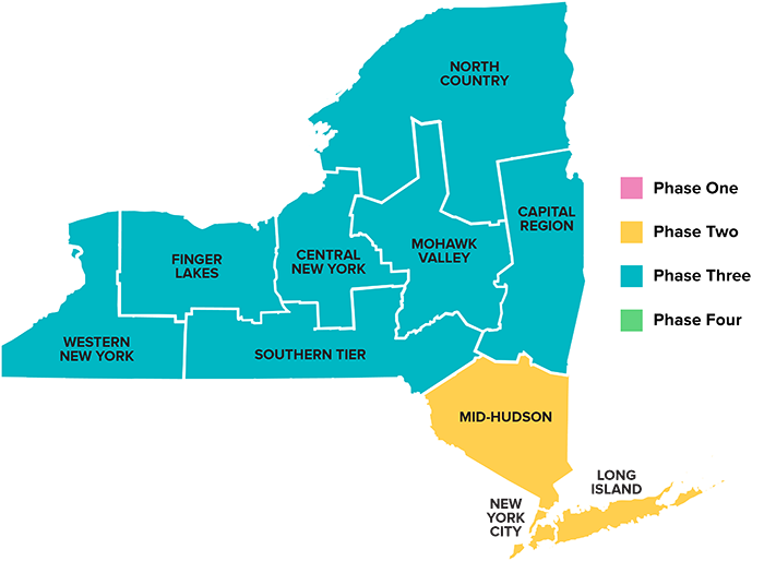 Mid Hudson on Track to Reopen Phase 3 on Tuesday, June 23