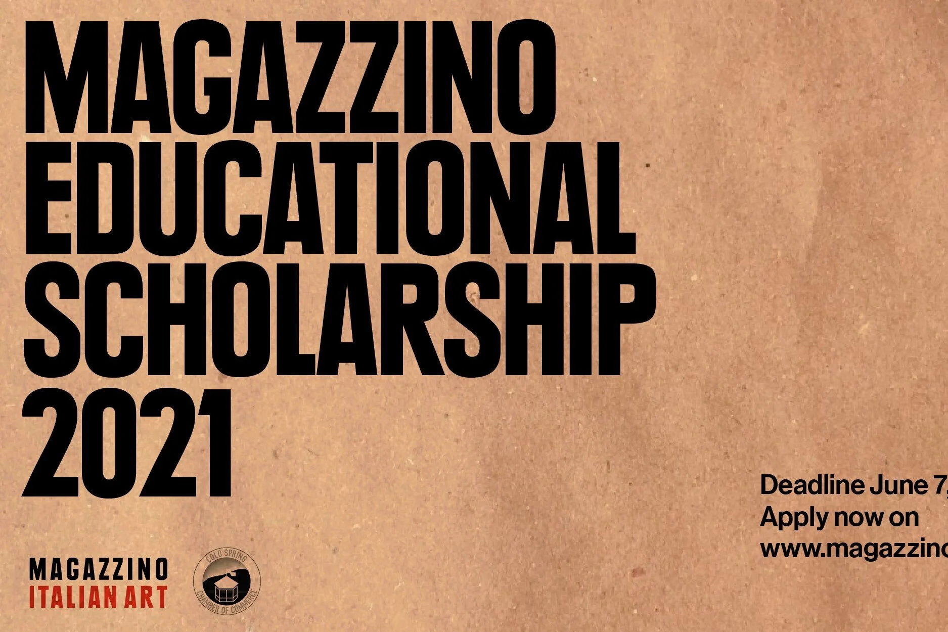 Apply for the Magazzino Educational Scholarship 2021