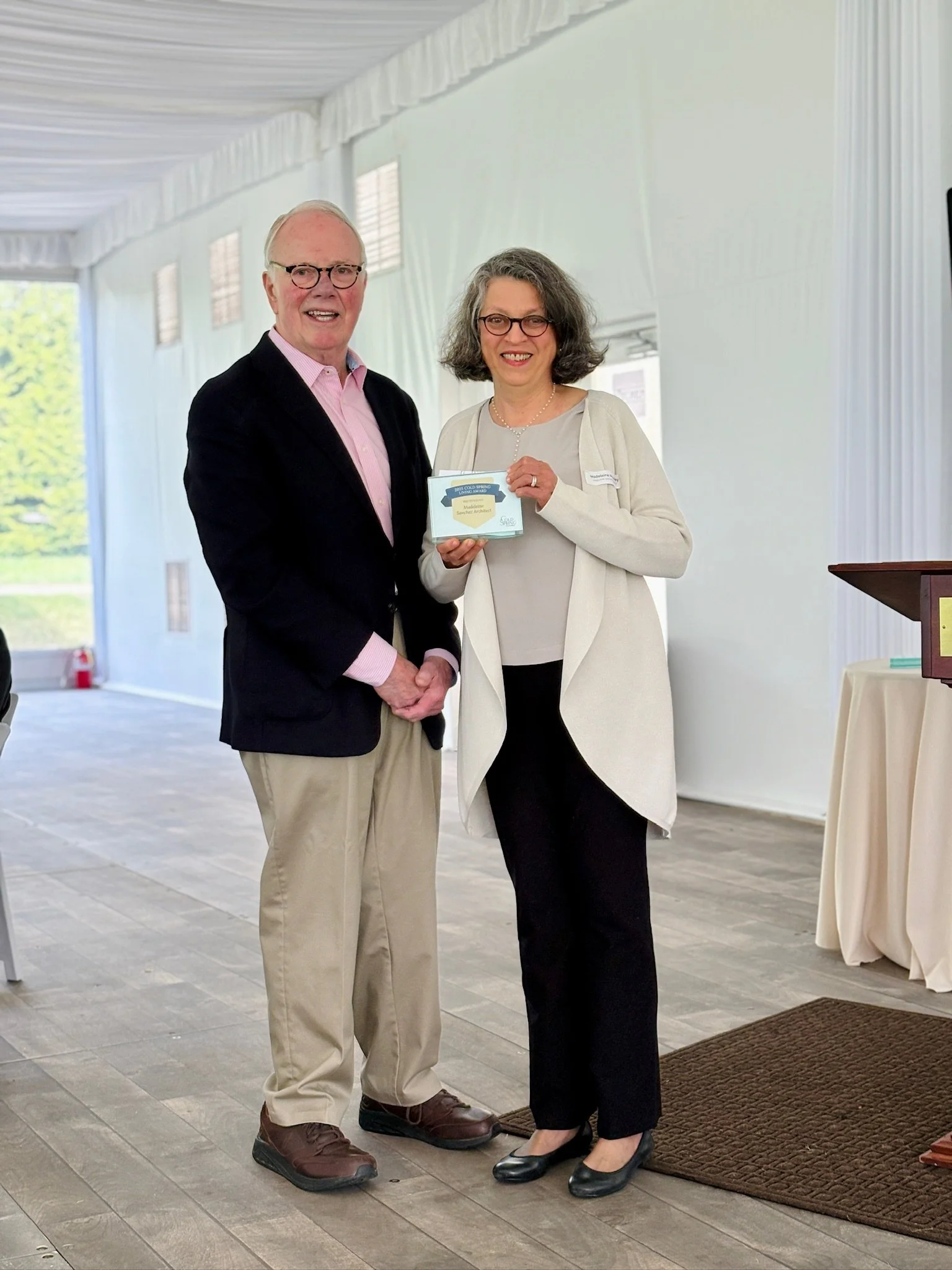  Madeleine Sanchez Architect was recognized with the Cold Spring Living Award  