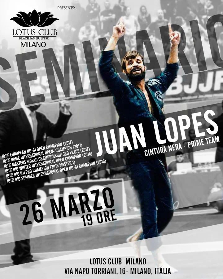 Seminario con il professore Juan Lopes, cintura nera del Prime Team
